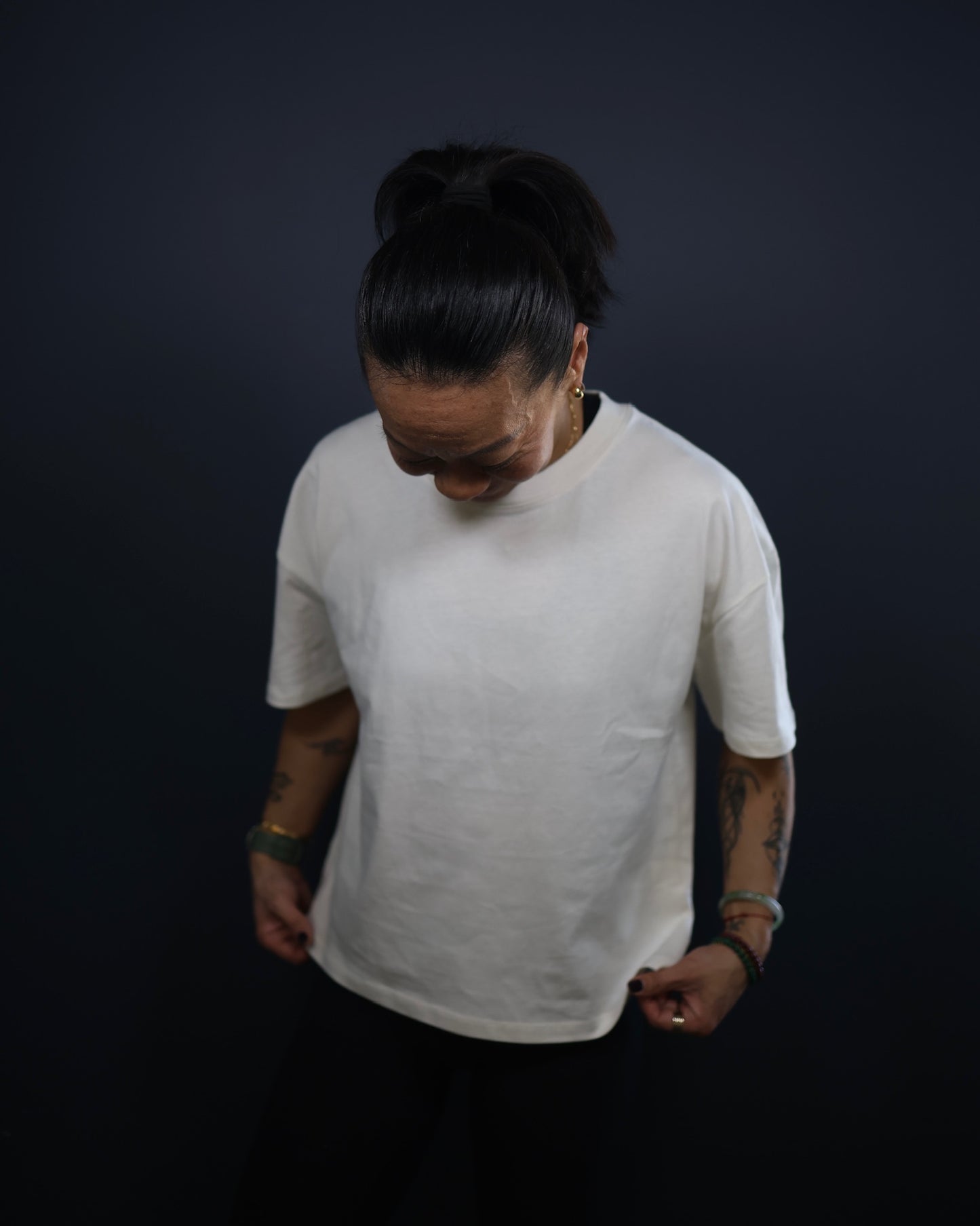 Oversize Cotton Box Tee - Womens