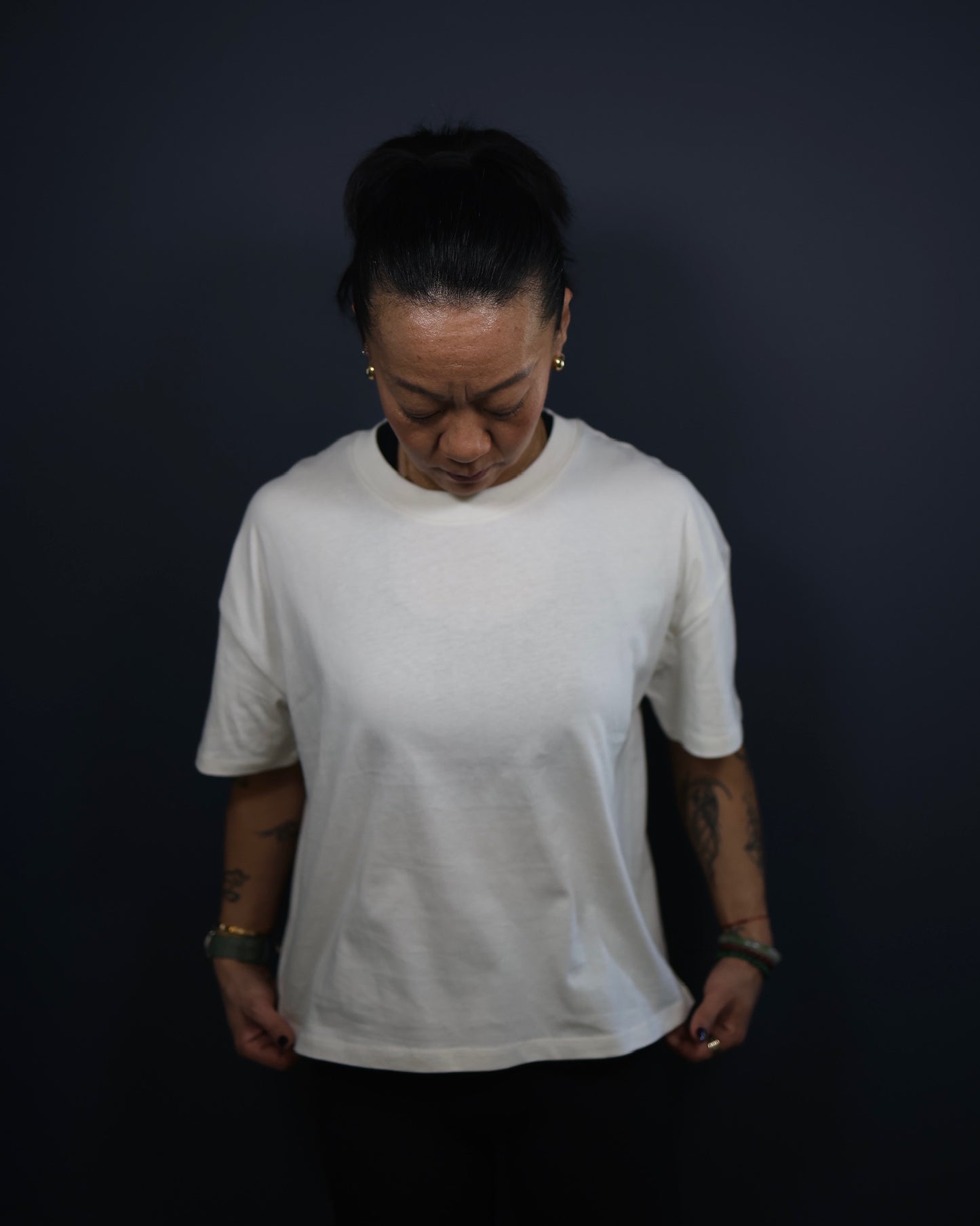 Oversize Cotton Box Tee - Womens